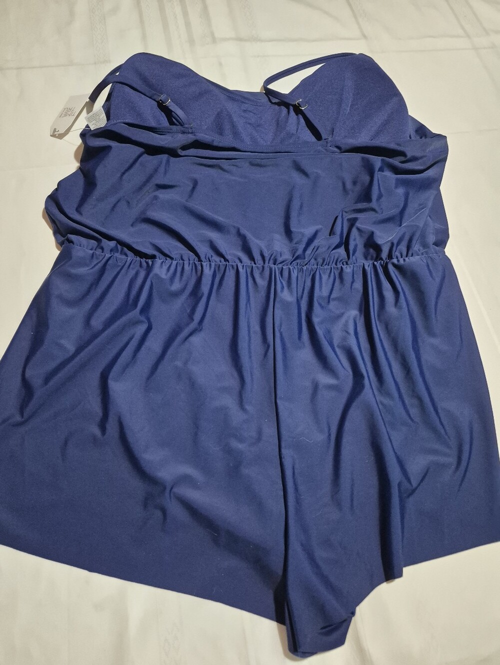 Navy Blue Women’s Swim Top Romper